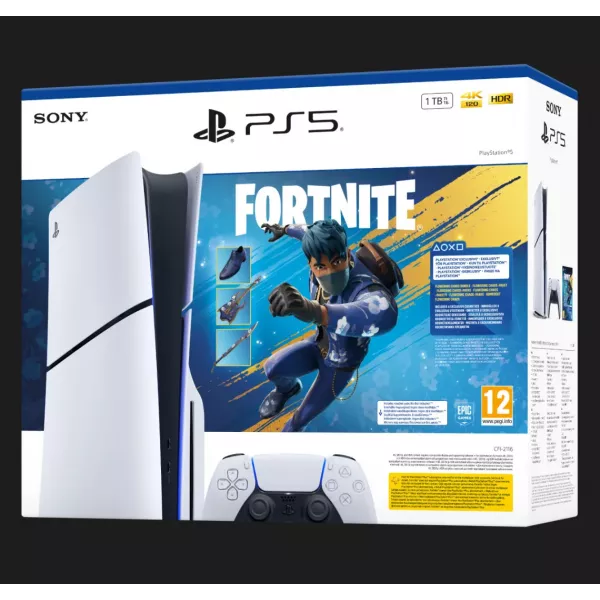 Ігрова приставка Sony PlayStation 5 Slim (Blu-Ray) (Fortnite Flowering Chaos Bundle) (1TB) (UA)
