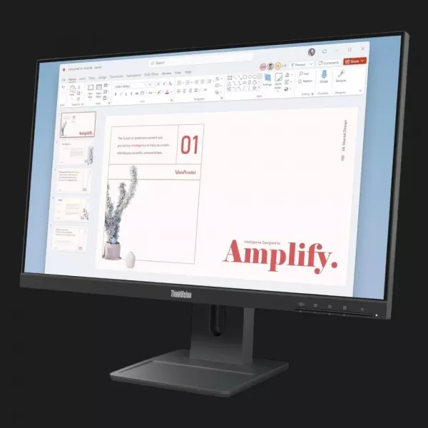 Монітор Lenovo 23.8" ThinkVision E24-40 IPS 100Hz 64BAMAT1UA (Raven Black) (UA)