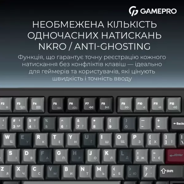 Клавіатура GamePro Asgard Yord (MK266BK) (Black) (UA)