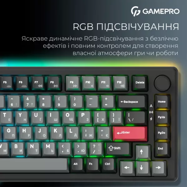 Клавіатура GamePro Asgard Yord (MK266BK) (Black) (UA)