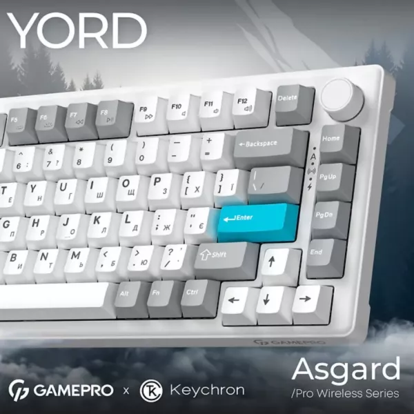 Клавіатура GamePro Asgard Yord (MK266WH) (White) (UA)