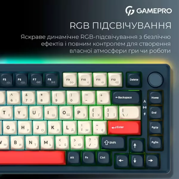 Клавіатура GamePro Asgard Yord (MK266BL) (Blue) (UA)