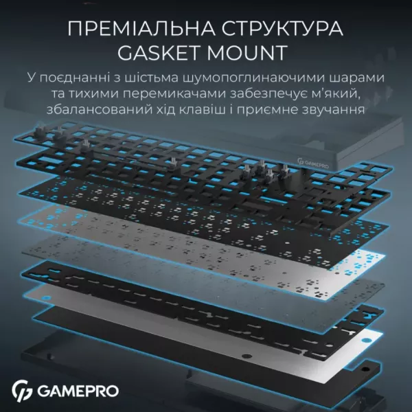Клавіатура GamePro Asgard Ragnar (MK285BK) (Black) (UA)