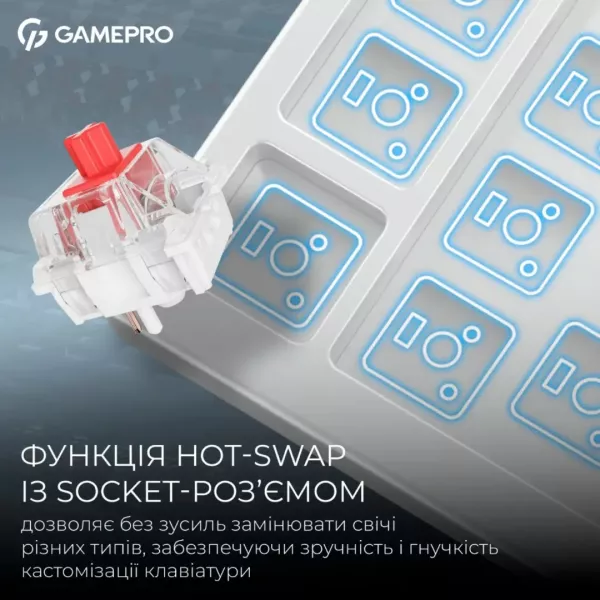 Клавіатура GamePro Asgard Ragnar (MK285WH) (White) (UA)