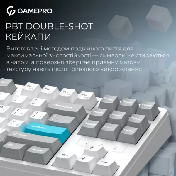Клавіатура GamePro Asgard Ragnar (MK285WH) (White) (UA)