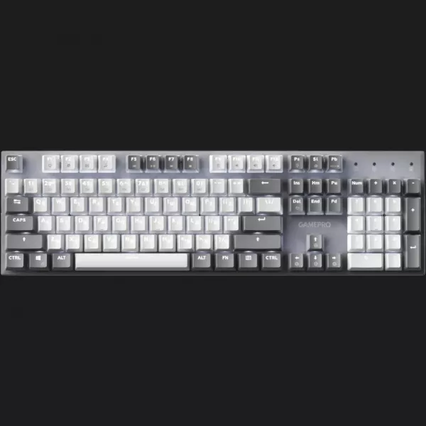 Клавіатура GamePro Genesis Metallic 100% Red switches (Gray) (UA)