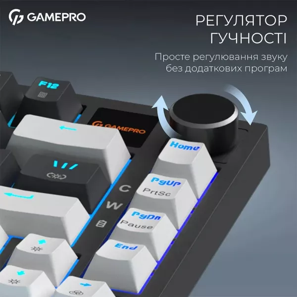 Клавіатура GamePro Asgard Valhalla Pro 75% Rainy switches (Black) (UA)
