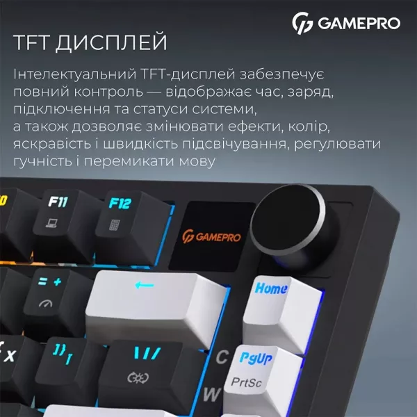 Клавіатура GamePro Asgard Valhalla Pro 75% Rainy switches (Black) (UA)