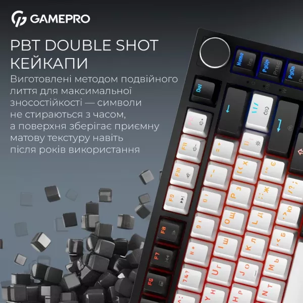 Клавіатура GamePro Asgard Valhalla MAX 75% Magnetic switches (Black) (UA