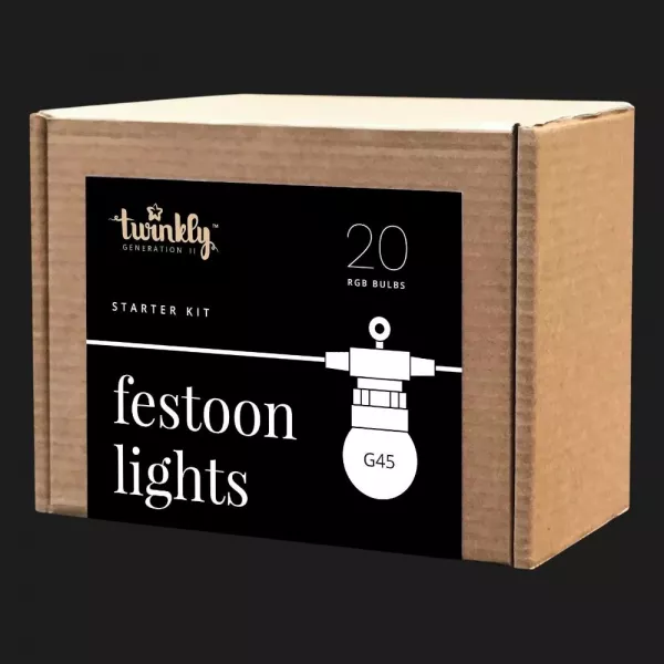 Гірлянда Smart LED Twinkly Festoon RGB 20 G45 IP44 10м
