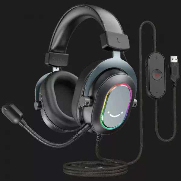 Ігрова гарнітура Fifine RGB H6 (Black) (UA)