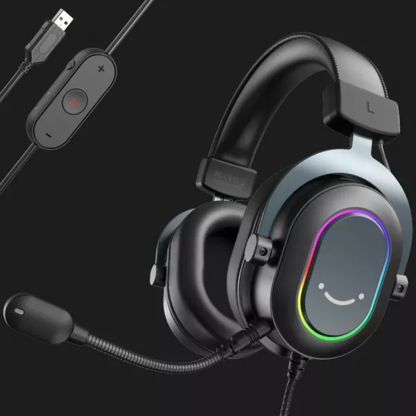 Ігрова гарнітура Fifine RGB H6 (Black) (UA)