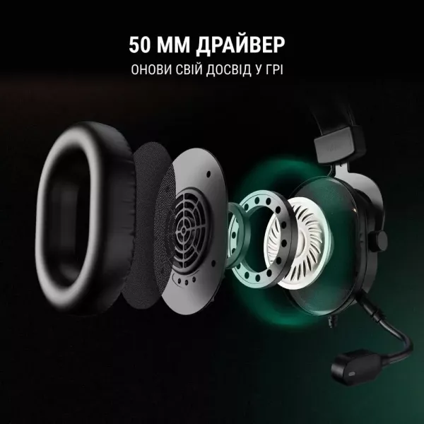 Ігрова гарнітура Fifine RGB H6W (White) (UA)