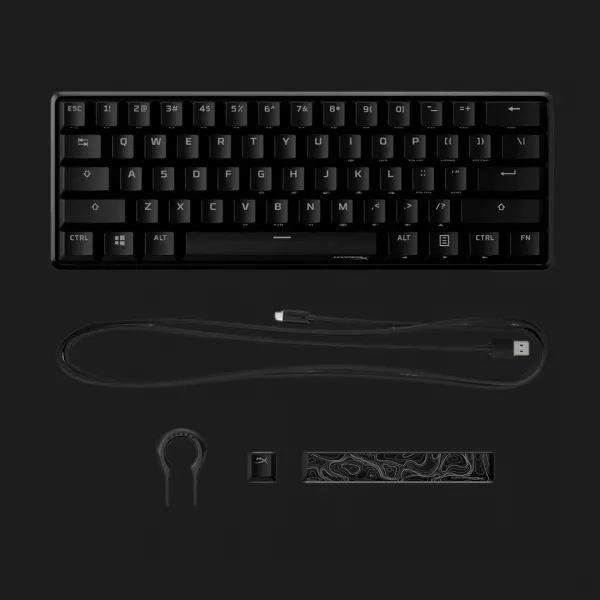Клавіатура HyperX Alloy Origins 60 (HX red linear) (Black)