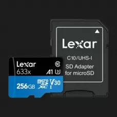 Карта пам’яті LEXAR MICRO SDXC 256GB UHS-I W/ADAPTER (LSDMI256BB633A)