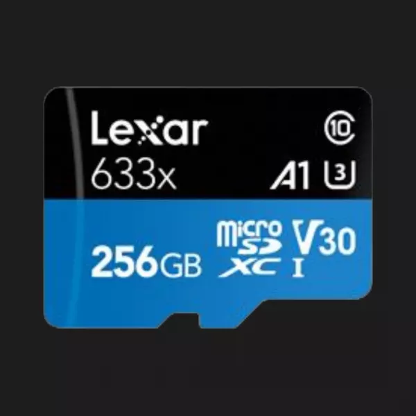 Карта пам’яті LEXAR MICRO SDXC 256GB UHS-I W/ADAPTER (LSDMI256BB633A)