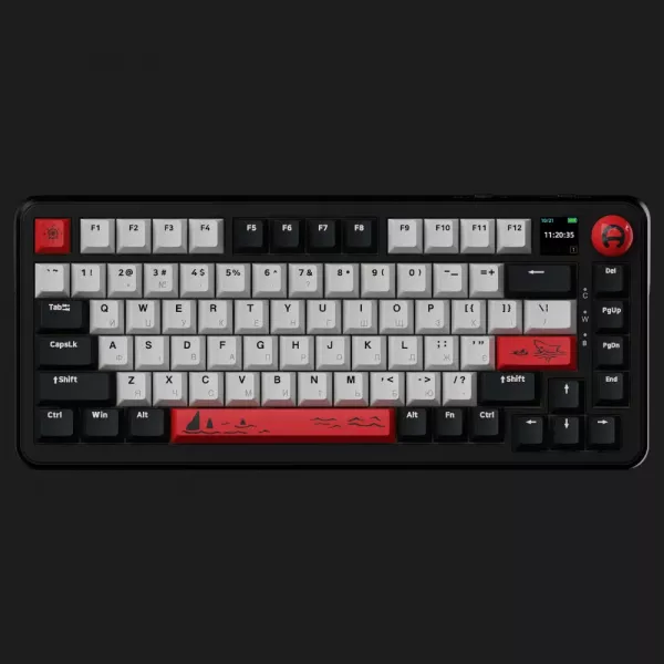 Клавіатура ігрова Ajazz AK820 MAX Avocado Switch (Black) (AK820MAX-AS-BG) (UA)