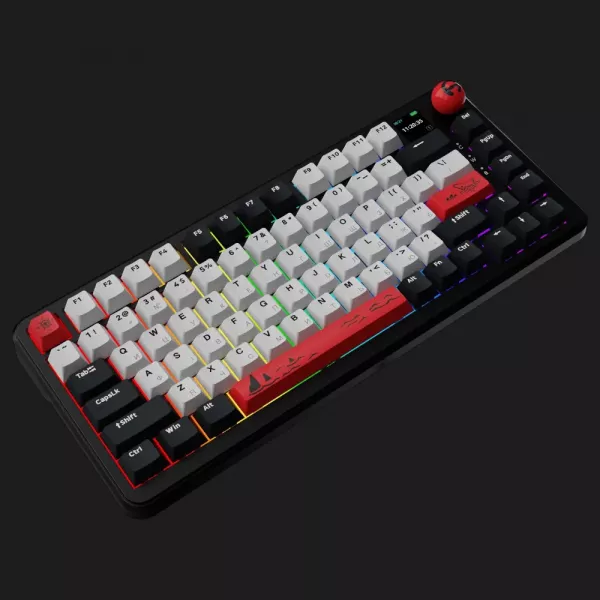 Клавіатура ігрова Ajazz AK820 MAX Avocado Switch (Black) (AK820MAX-AS-BG) (UA)