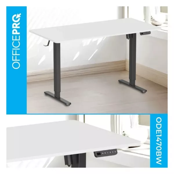 Комп'ютерний стіл OfficePro ODE1470WB (White/Black)