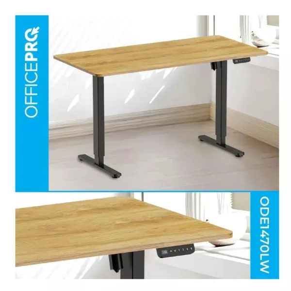 Комп'ютерний стіл OfficePro ODE1470LW (Light Wood/Black)