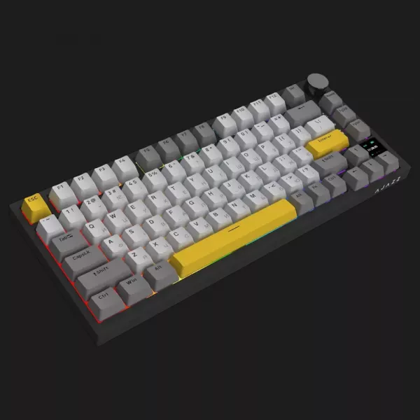 Клавіатура ігрова Ajazz AK820 PRO Flying Fish Switches (Black) (AK820PRO-FF-BGY) (UA)