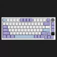 Клавіатура ігрова Ajazz AK820 PRO Flying Fish Switches (White/Purple) (AK820PRO-FF-PWB) (UA)