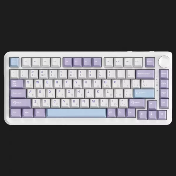 Клавіатура ігрова Ajazz AK820 MAX Magnetic Switches (White/Purple) (AK820MAX-WM-PWB) (UA)