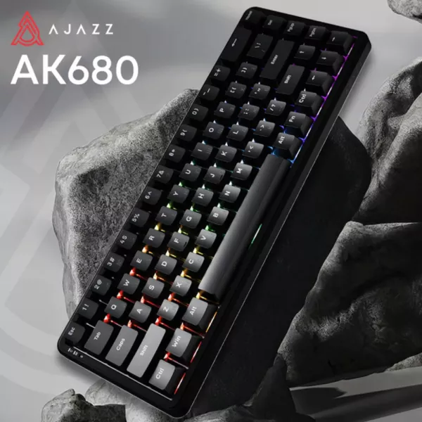 Клавіатура ігрова Ajazz AK680 MAX (Black) (AK680-WM-B-A) (UA)