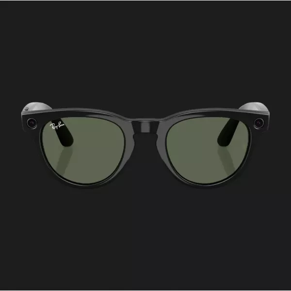 Смарт-окуляри Ray-Ban Meta Headliner (Gen 2) Low Bridge Fit (Shiny Black/G-15 Green) (RW4013F 601/71 51-23) (M)
