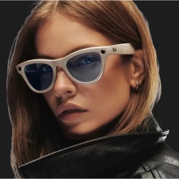 Смарт-окуляри Ray-Ban Meta Skyler (Shiny Chalky Gray/Clear Sapphire Transitions) (RW4010 6700MF 52-20) (M)
