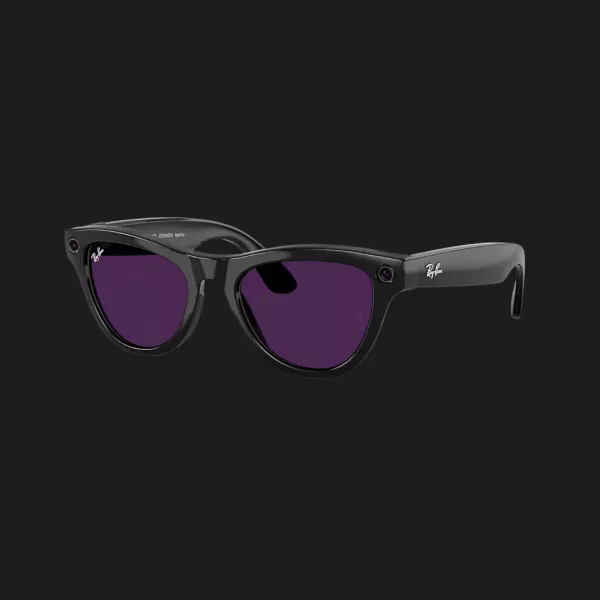 Смарт-окуляри Ray-Ban Meta Skyler (Gen 2) (Shiny Black/Clear to Amethyst Transitions) (RW4014 601/CH 52-20) (M)