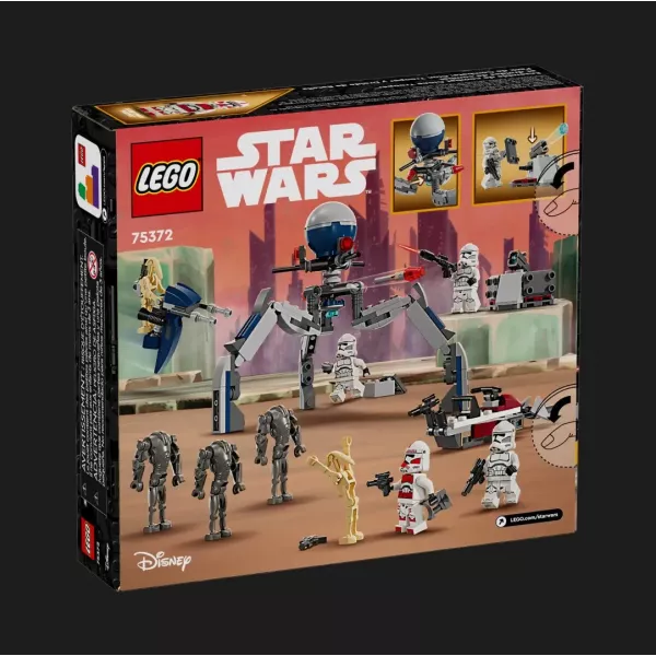 Конструктор LEGO Star Wars Клони-піхотинці й Бойовий дроїд. Бойовий набір (75372)