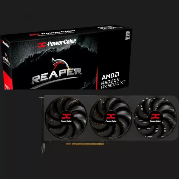 Відеокарта PowerColor Radeon RX 9070 XT Reaper 16GB (RX 9070 XT 16G-A)