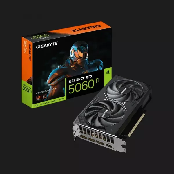 Відеокарта GIGABYTE GeForce RTX 5060 Ti Windforce Max OC 8GB (GV-N506TWF2MAX OC-8G)