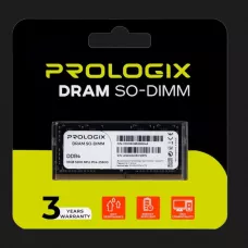 Оперативна памʼять Prologix SO-DIMM DDR4 16GB 1x16GB 3200MHz (PRO16GB3200D4S)