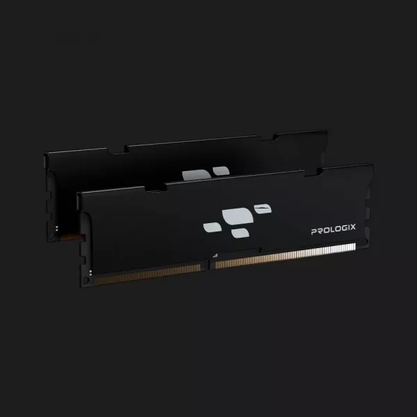 Оперативна памʼять Prologix Black DDR5 32GB 2x16GB 6000MHz (PRO32GB6000B5K)