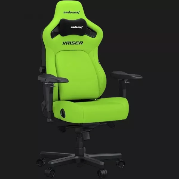 Крісло ігрове Anda Seat Kaiser 4 V2 XL PVC (Cyber Green) (UA)