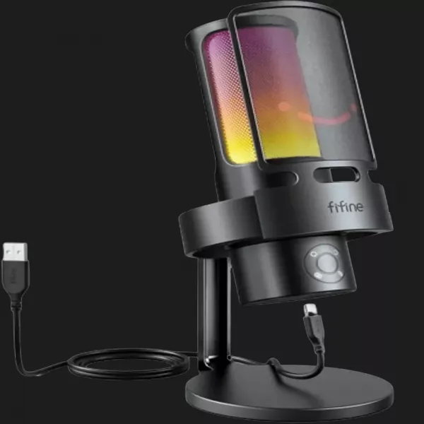 Мікрофон Fifine Ampliagame A8 Plus RGB (Black) (UA)