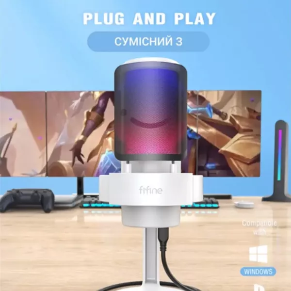 Мікрофон Fifine A8W (White) (UA)
