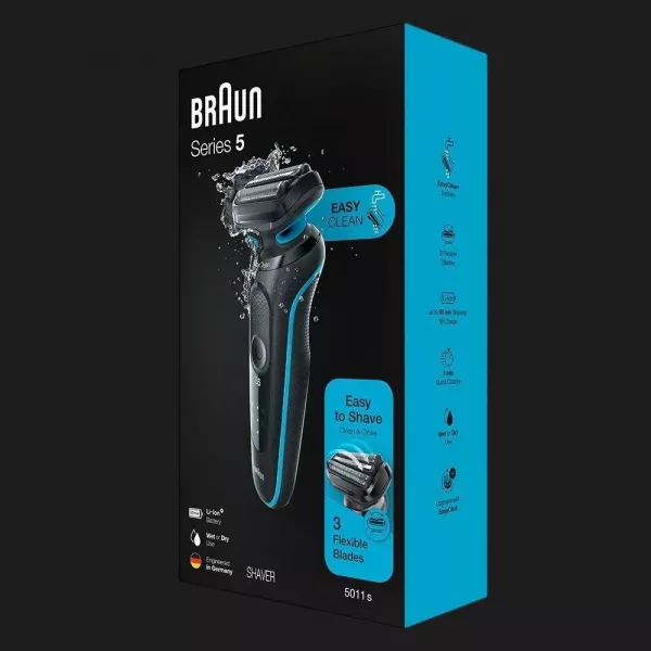 Електрична бритва BRAUN Series 5 Wet&Dry (51-M1000s) (Black/Mint)
