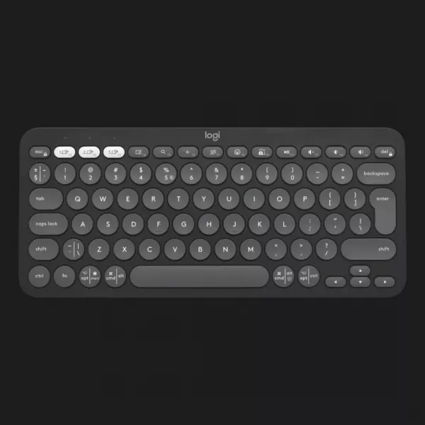 Клавiатура Logitech Pebble Keys 2 K380s (Graphite) (UA)