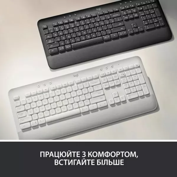 Клавiатура бездротова Logitech Signature K650 USB (Graphite) (UA)