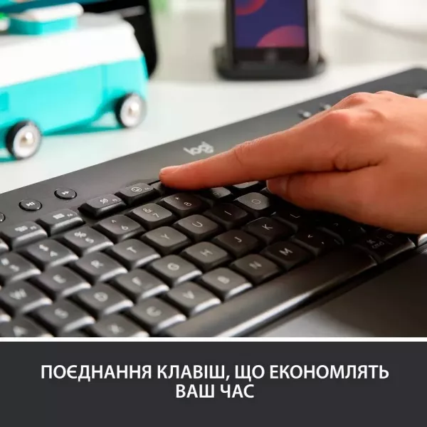 Клавiатура бездротова Logitech Signature K650 USB (Graphite) (UA)
