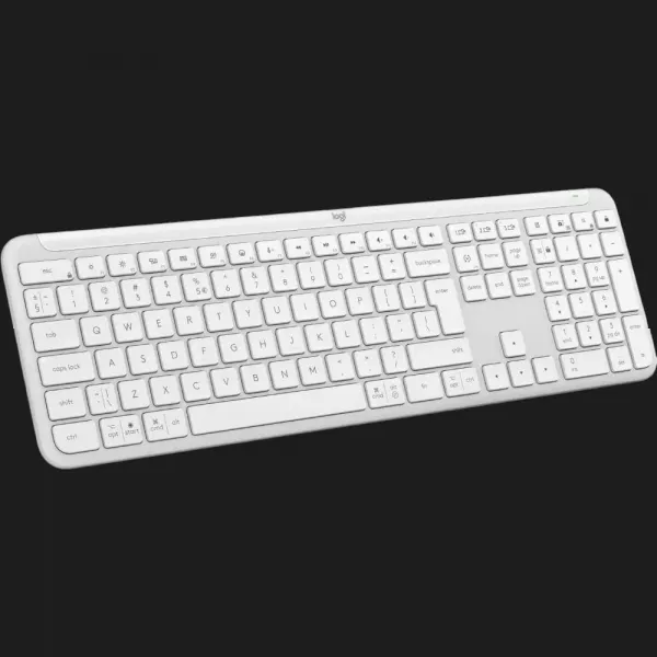 Клавiатура бездротова Logitech Signature Slim K950 USB (Off-White) (UA)