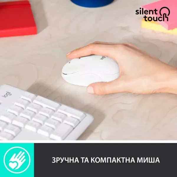 Комплект Logitech MK295 Combo (White) (UA)