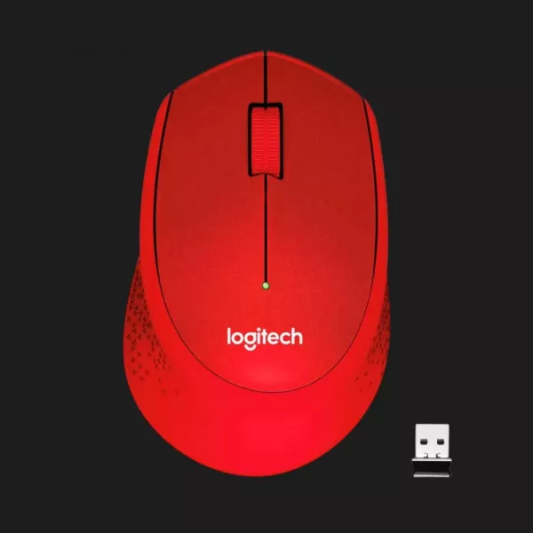 Миша бездротова Logitech M330 Silent Plus (Red) (UA)