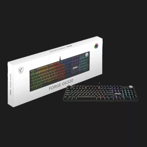 Клавіатура MSI Forge GK320 Red Switch USB (Black) (UA)