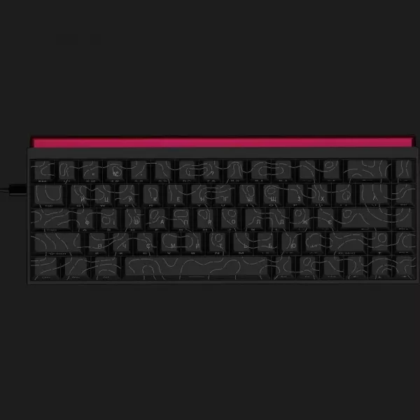 Клавіатура Ajazz NK68 Red switches Side Contour (Black) (UA)