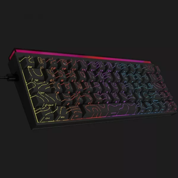 Клавіатура Ajazz NK68 Red switches Side Contour (Black) (UA)