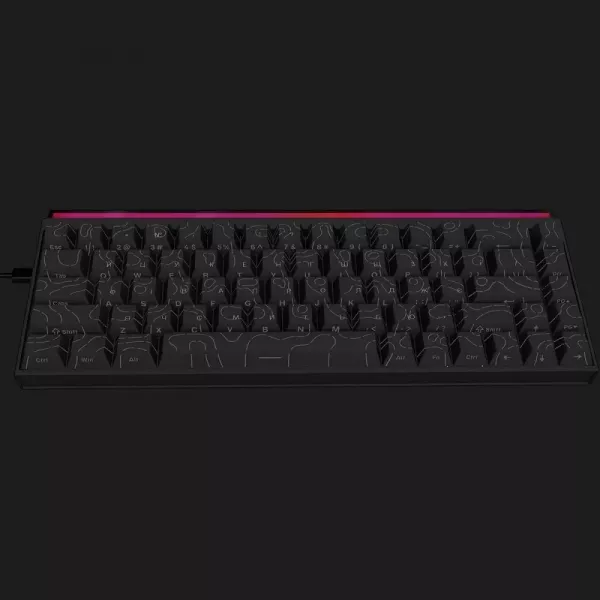 Клавіатура Ajazz NK68 Red switches Side Contour (Black) (UA)